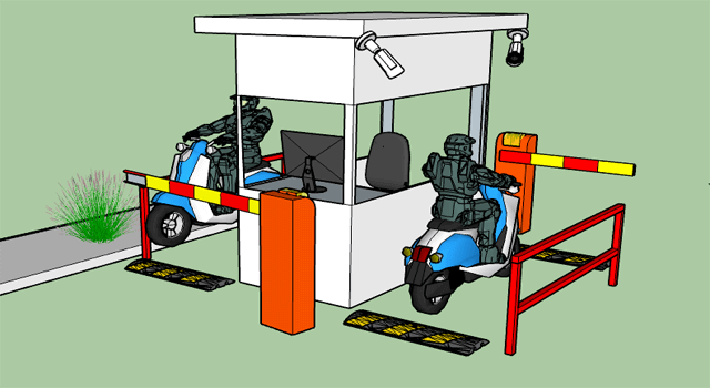 Mô hình hệ thống máy giữ xe Mobiparking